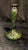 Antique Loetz Sterling silver Art Nouveau Green Glass Vase. Hard to find. Has not been engraved so you can put your own...