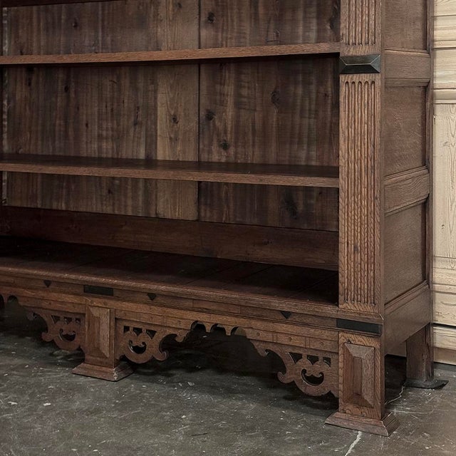 19th Century Dutch Renaissance Open Bookcase For Sale - Image 15 of 17