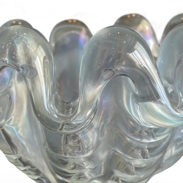 Glass Murano Glass Bowl by Ercole Barovier for Barovier & Toso, Italy, 1940s For Sale - Image 7 of 9