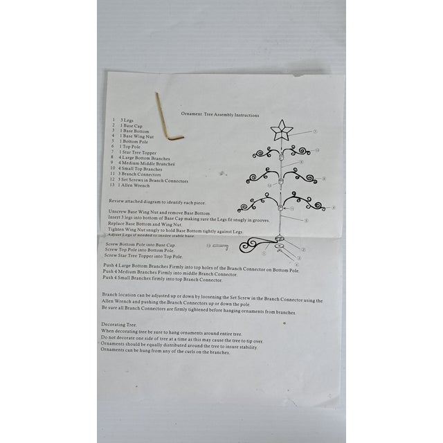 Vintage Grandeur Noel 19‑Pc Glass Ornament Christmas Tree 29" Tabletop Display For Sale - Image 11 of 13