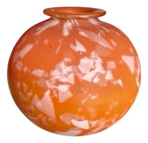 Art Deco Marmoreal Vase from Daum