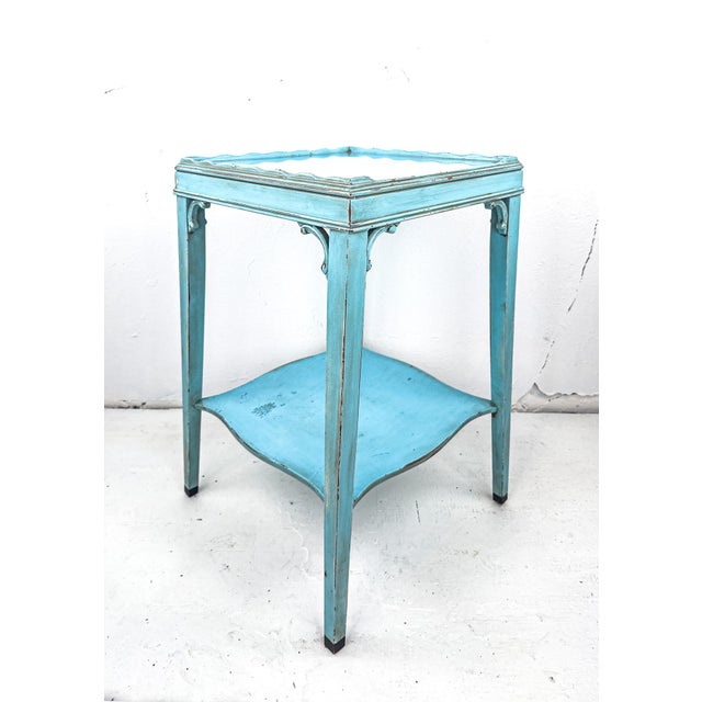 Vintage Refurbished Side Table For Sale - Image 10 of 15