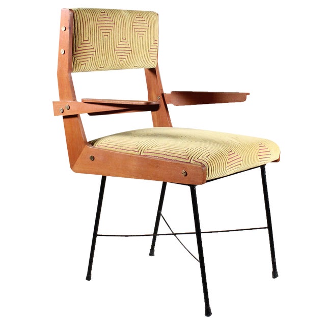 Vintage Chair in Velvet For Sale