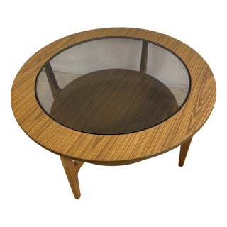 Mid-Century Round Coffee Table, 1960s For Sale