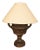 Gold & Bronze Wash Decorated Urn Lamp with Shade For Sale