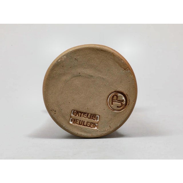 1950s Enameled Ceramic Vase by Jacques Pouchain For Sale - Image 5 of 7