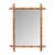 French Faux Bamboo Wall Mirror with Carved Frame, circa 1900 For Sale