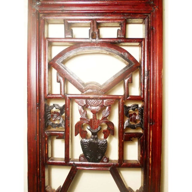 Asian Antique Chinese Screen Panels, Circa 1800-1849 - A Pair For Sale - Image 3 of 11
