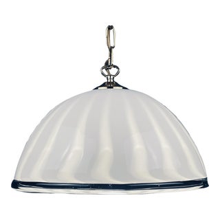 1970s Vintage Swirl Murano Glass Pendant Lamp, Italy For Sale