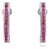 Natural Ruby Gemstone Bar Stud Earrings in 925 Silver- A Pair For Sale