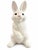 1980s Vintage White Ceramic Bunny Rabbit Figurine With Pink Nose For Sale - Image 5 of 5