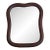 Antique Mahogany Bentwood Bevelled Wavy Mirror For Sale