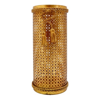 Hollywood Regency Gilt Umbrella Stand attributed to Li Puma Firenze, Italy, 1950s For Sale
