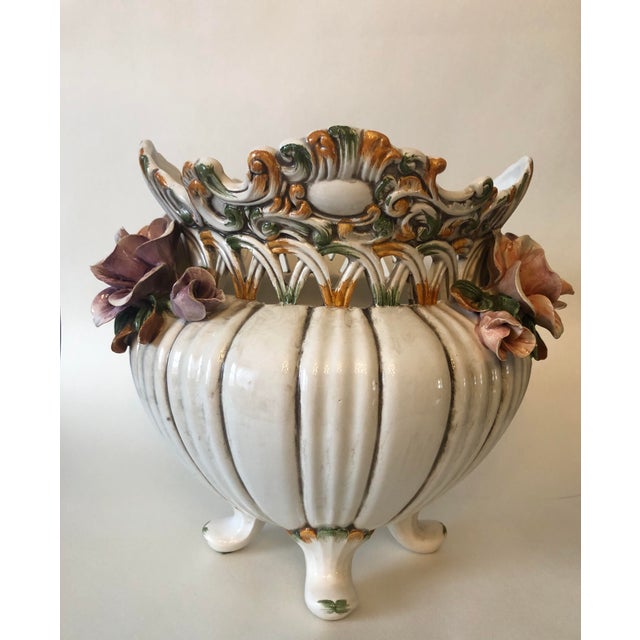 Antique Porcelain Hand Painted Vase Made in Italy Chairish