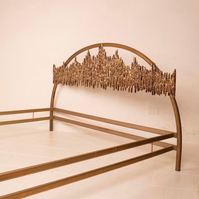 Ultrabronzo99 Series Aurora Bed by Luciano Frigerio for Frigerio di Desio, 1970s For Sale - Image 13 of 18