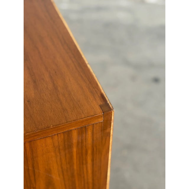 Brown 1960s Minimal Low Profile File Cabinet For Sale - Image 8 of 12