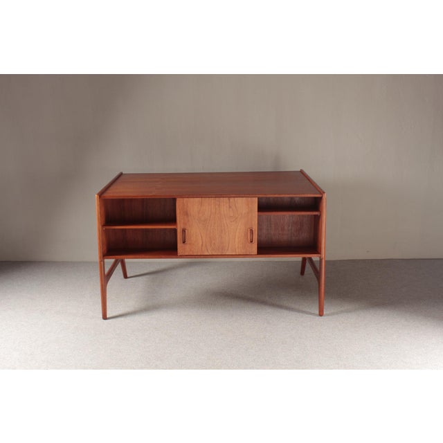 Teak Desk by Arne Wahl Iversen for O.M.F., 1960s For Sale - Image 6 of 18