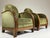 Wood French Art Deco Club Chairs, 1930s, Set of 2 For Sale - Image 7 of 18