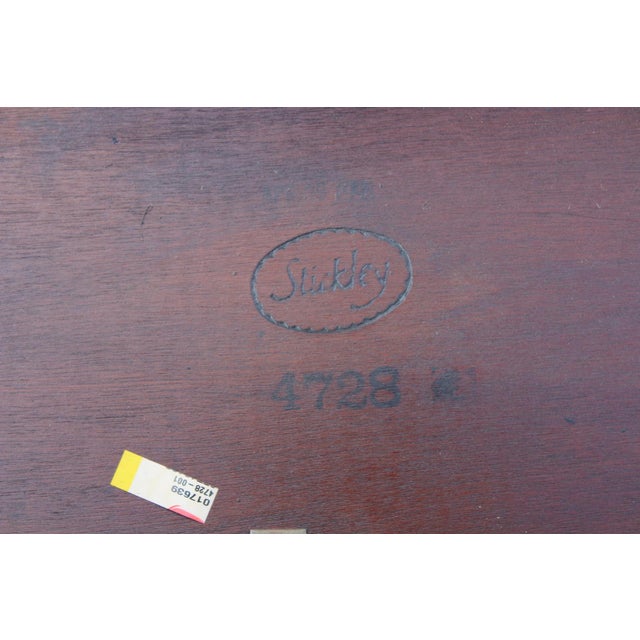 Stickley Flame Mahogany Consoles—A Pair For Sale - Image 17 of 18