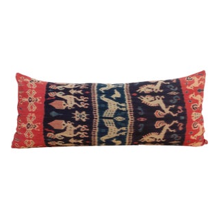 Ampera Antique Sumatran Ikat Pillow For Sale