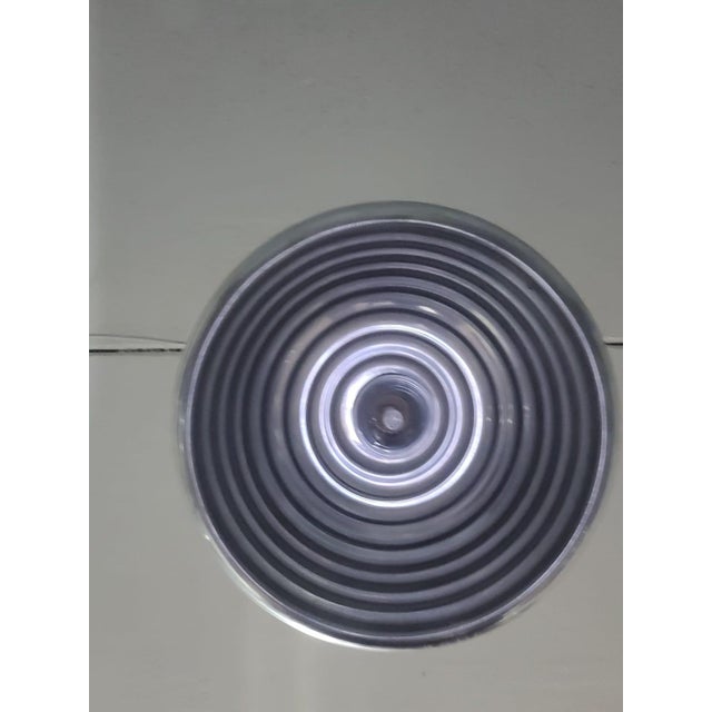 Metal Pendant Lamp in White and Chromed Metal in the style of Achille Castiglioni, 1960s-1970s For Sale - Image 7 of 11