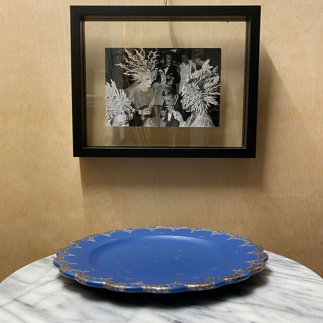 Emilia Castillo Mid 20th Century Two Emilia Castillo Ceramic and Silver Inlay Plates For Sale - Image 4 of 16