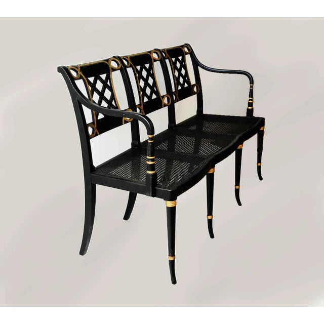 Vintage Bench and Chair Set For Sale - Image 10 of 12
