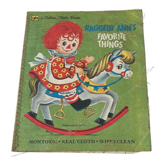 Vintage Golden Cloth Book Raggedy Ann Favorite Thinngs For Sale