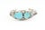 Rustic Late 20th Century Southwestern Navajo Turquoise and Sterling Silver Cuff Bracelet by Delbert Chatter For Sale - Image 3 of 11
