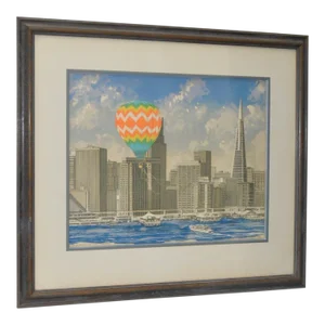 Patrick Kelly "Way To Go' San Francisco" Color Lithograph c.1981