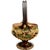 Val di Chiana Ceramic Brazier with Handle, 1800s. Antique Tuscan ceramic warmer with a brown background featuring small...
