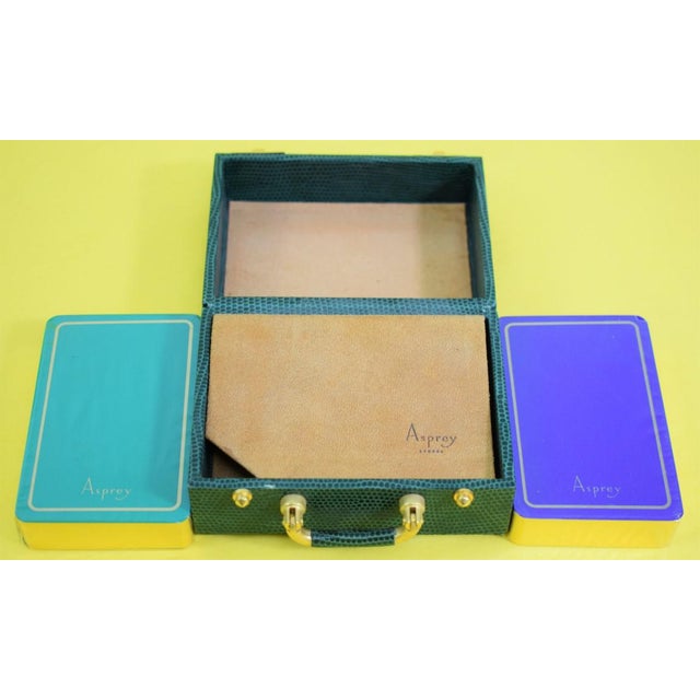 Green Asprey Bond St London Gaming Case For Sale - Image 8 of 8