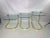 DIA - Design Institute America Mid-Century Glass and Brass Nesting Tables by Design Institute America For Sale - Image 4 of 9