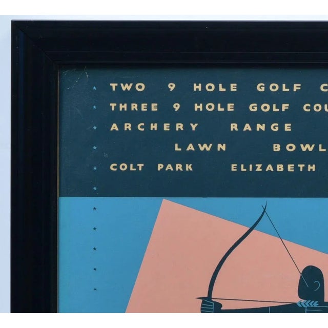 Art Deco W.P.A. Poster, Recreation Division, Hartford Connecticut Parks Department 22"x28" lithography mounted to board...