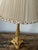 Vintage Empire Gilt Candlestick Lamps - A Pair For Sale - Image 4 of 12