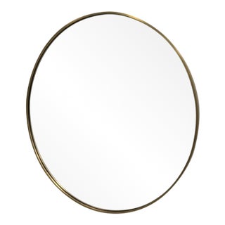 Visual Comfort Cadre Round Lighted Mirror For Sale