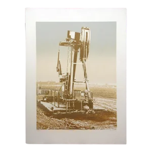 Ted Thomas "Wildcat #3" Signed Numbered Artwork Etching of Oil Drilling Machines