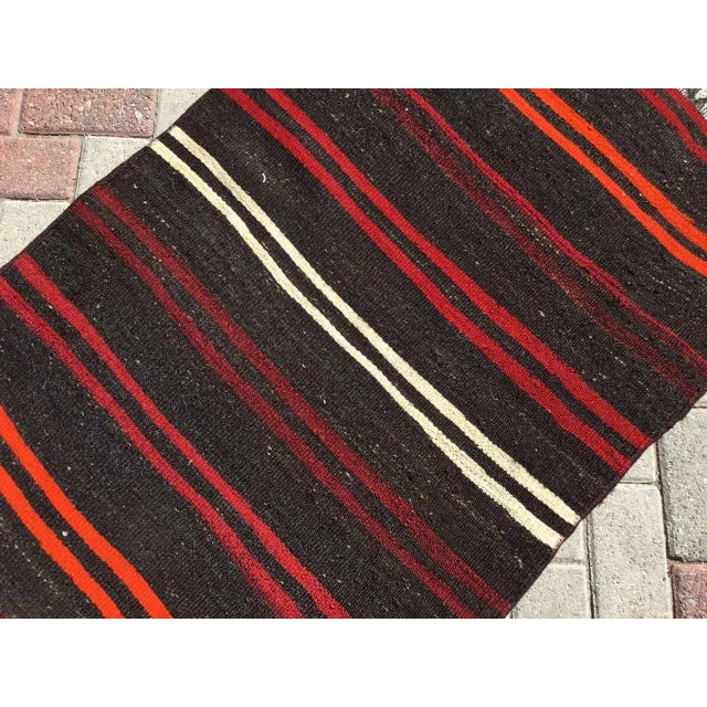 Textile Bohemian Kilim Runner - 31.5" X128" For Sale - Image 7 of 10