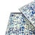 Contemporary Marbled Paper Lampshade in Blue Lace Pattern - 8” x 12” x 8.75” For Sale - Image 3 of 4