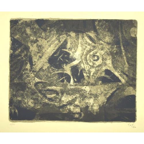 Composition is an original modern artwork realized by the Hungarian artist Amerigo Tot (Fehérvárcsurgó, 1909 - Rome, 1984)...