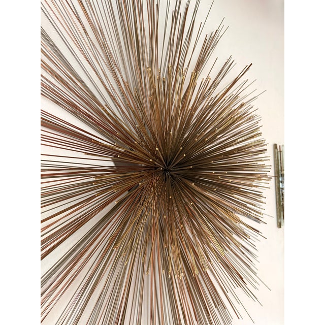 Large Metal Brass Abstract Wall Sculpture by Curtis Jere. Usa, 1980s For Sale - Image 9 of 12