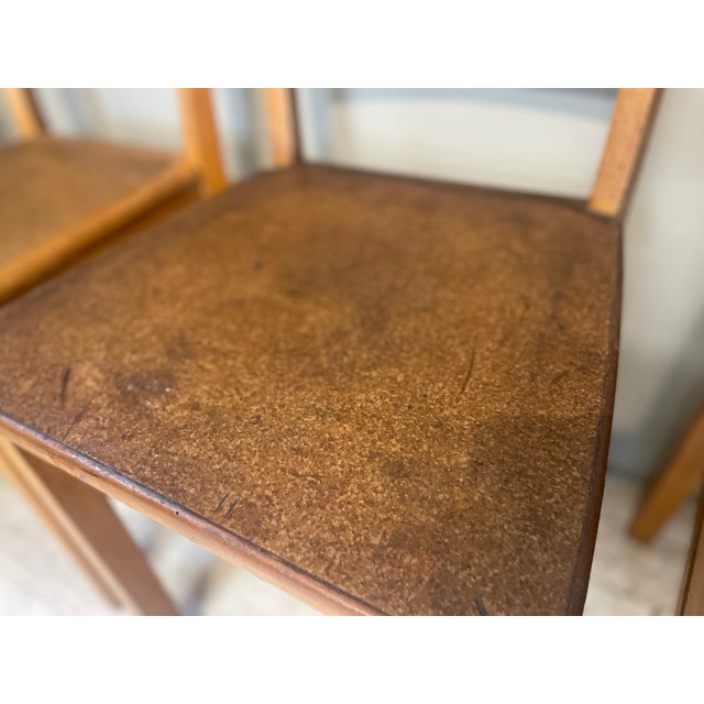 Vintage Bauhaus Chairs in Beech, 1950s, Set of 4 For Sale - Image 13 of 18