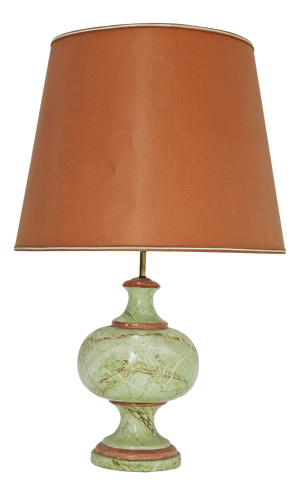Vintage Italian Ceramic and Brass Table Lamp, 1960s