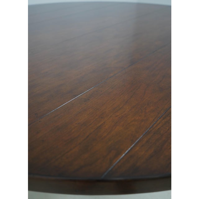 Woodbridge Round Cherry Dining Room Table For Sale In Philadelphia - Image 6 of 12