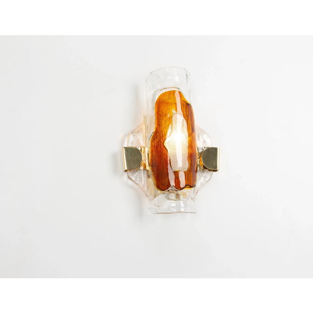 Large Murano Glass Wall Sconce by Barovier & Toso for Hille, Italy, 1970s For Sale - Image 6 of 7
