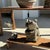 Gray Small Balinese Limestone Frog Sculpture with Metallophone For Sale - Image 8 of 17