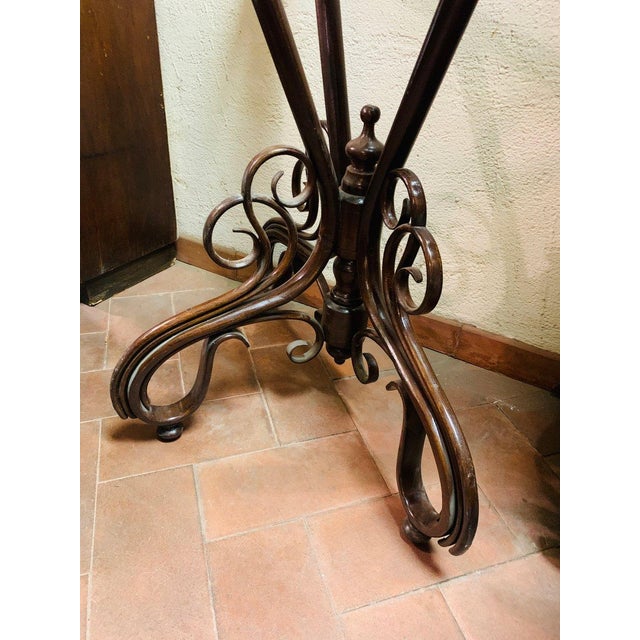 Late 19th Century Console Table with White Statuary Marble Top by Michael Thonet for Thonet For Sale - Image 5 of 10