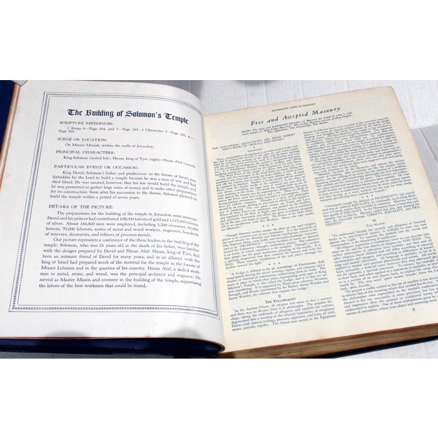 Vintage Oversized Gilt-Edge 1898 California Freemasonry & 1951 Masonic Bible – Bundle For Sale - Image 10 of 18