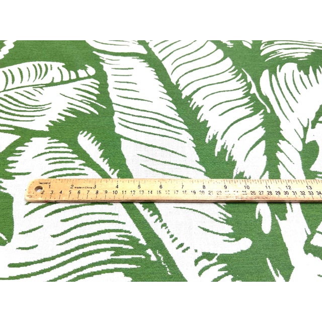 Contemporary Sunbrella Martinique Grass Off White Green Botanical Palm Leaf Outdoor Upholstery Drapery Fabric For Sale - Image 3 of 7