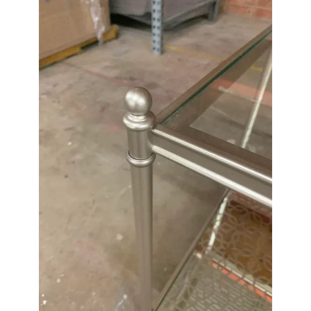 Caracole, Perfectly Adaptable, Side Table. Similar style to Maison Gagues side table. Metal Frame finish with Neutral...